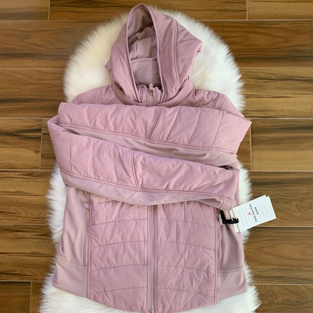 Push your pace jacket lululemon Antoinette pink 10 - Picture 1 of 6